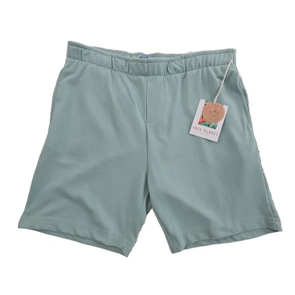 Free Planet Other - Free Planet Knit Shorts Men's XL Avocado Green Drawstring Elastic Sustainability